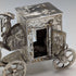 1907 British antique sterling silver carriage miniature 72g Boaz Moses Lendeck