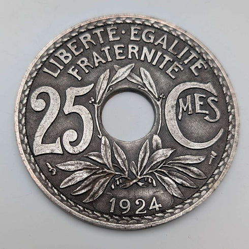 Juego de 4 posavasos de metal, estilo vintage francés