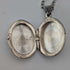 Colgante guardapelo vintage de plata pura con forma ovalada, 2.7g, con collar