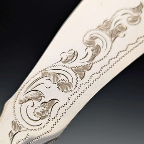 1898年 英国古董鹿角柄餐具套装(7件套,附原盒),William Beatson & Sons出品