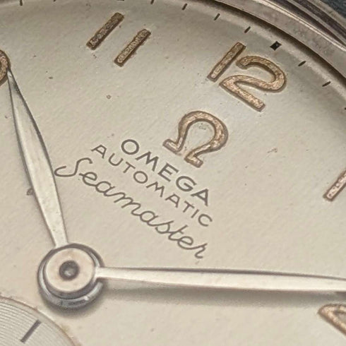 Reloj de pulsera automático para caballero Omega Seamaster Ref. 2576-11, circa 1950, calibre 342, en buen estado de funcionamiento.