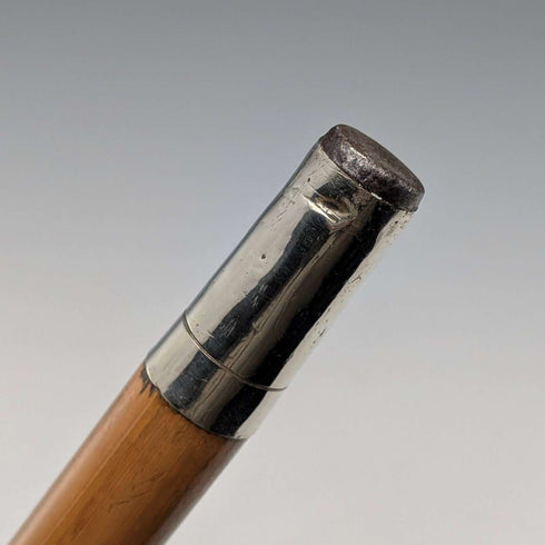 20世纪初英国古董手杖,配马用卷尺,棕褐色杖身,93厘米,Swaine&Adeney出品