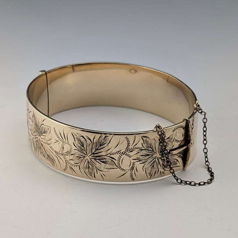 British Vintage 9ct Rolled Gold Bangle/Bracelet Lawson, Ward & Gammage
