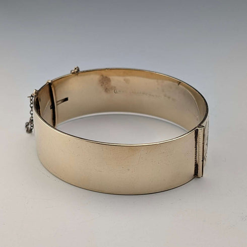 British Vintage 9ct Rolled Gold Bangle/Bracelet Lawson, Ward & Gammage