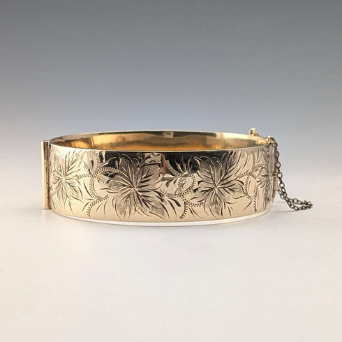 British Vintage 9ct Rolled Gold Bangle/Bracelet Lawson, Ward & Gammage