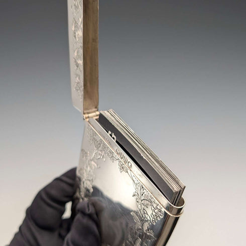 1883 年英國古董純銀卡片盒 75g William Summers