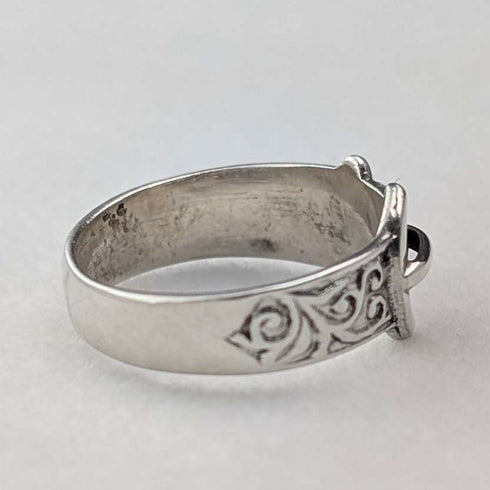 英國復古維多利亞設計純銀戒指(尺寸 8-9)