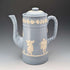 復古英國 Jasperware 咖啡壺(淡藍色)