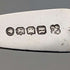 1873 British antique sterling silver tea caddy spoon 20.7g Josiah Williams