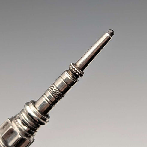 1910年頃 アンティーク シルバー製 推進式ペンシル 54-71mm ホワイトストーン