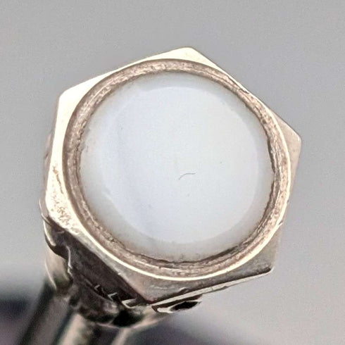 1910年頃 アンティーク シルバー製 推進式ペンシル 54-71mm ホワイトストーン