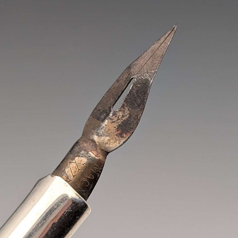 Pluma estilográfica de plata esterlina antigua británica de 1921, S Mordan