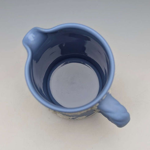 British Vintage Wedgwood Jasperware Water Jug in Pale Blue