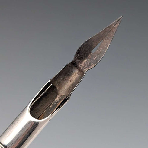 Pluma estilográfica de plata esterlina antigua británica de 1921, S Mordan
