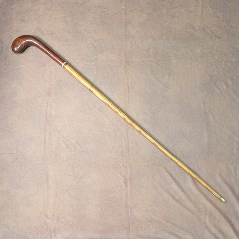 英国アンティーク ブラウンシャフト サンデースティックスタイル ステッキ 杖 88cm