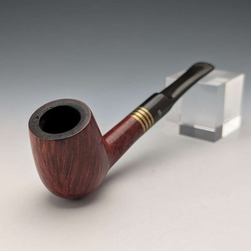 Pipa de estuche vintage de madera de estilo nórdico, Georg Jensen Admiral, con funda de almacenamiento.