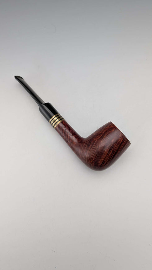 Pipa de estuche vintage de madera de estilo nórdico, Georg Jensen Admiral, con funda de almacenamiento.
