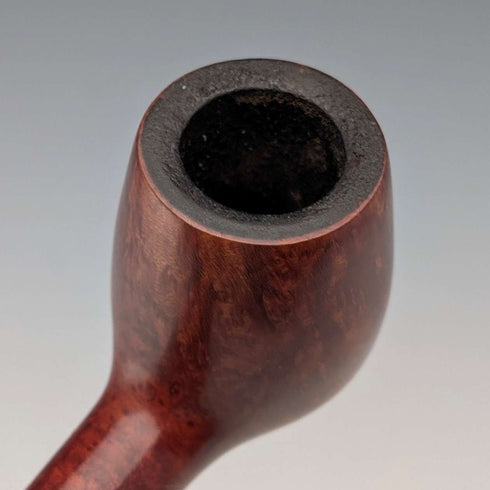 Pipa de estuche vintage de madera de estilo nórdico, Georg Jensen Admiral, con funda de almacenamiento.