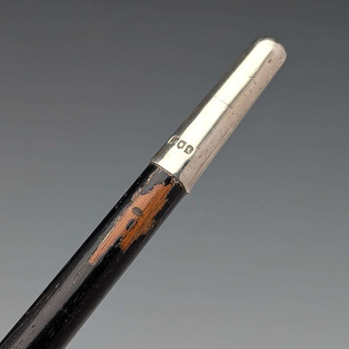 1917年 英国古董 纯银装饰 指挥棒 51cm Ebenezer Neewman