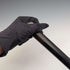 1893年 英国アンティーク ブラックシャフト 純銀製 彫刻丸ハンドル ステッキ 杖 86cm