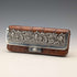 Monedero pequeño de cuero con adornos de plata de ley, antiguedad británica de alrededor de 1900, Edward Langridge