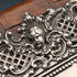 Monedero pequeño de cuero con adornos de plata de ley, antiguedad británica de alrededor de 1900, Edward Langridge