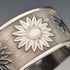 1945 British vintage sterling silver flower decorated bracelet 50g Joseph Smith