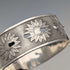 1945 British vintage sterling silver flower decorated bracelet 50g Joseph Smith