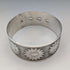 1945 British vintage sterling silver flower decorated bracelet 50g Joseph Smith