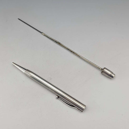 Portaminas de propulsión de plata de ley, Longleat, vintage británico