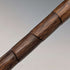 1912年 英国アンティーク ブラウンシャフト 純銀製プレーン曲がりハンドル ステッキ 杖 92cm
