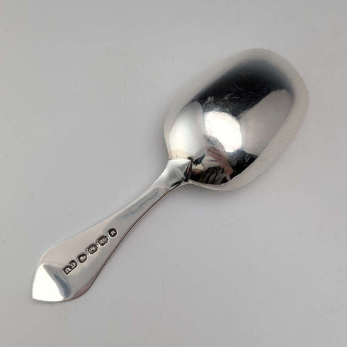 1871 British antique sterling silver tea caddy spoon 11.9g George Unite