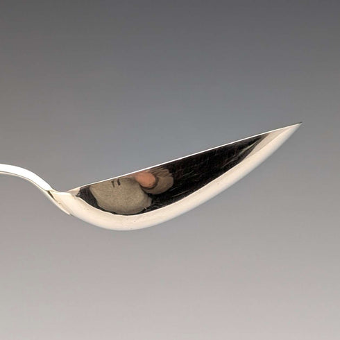 1871 British antique sterling silver tea caddy spoon 11.9g George Unite