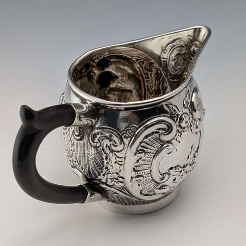 German antique 800 silver cream jug 69g HANAU SILVER