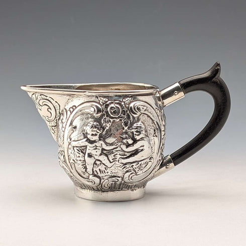German antique 800 silver cream jug 69g HANAU SILVER