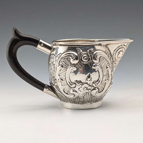 German antique 800 silver cream jug 69g HANAU SILVER