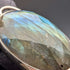 빈티지 래브라도라이트 & 순은 펜던트 (순은 굵은 목걸이 포함)
