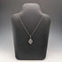 Vintage aquamarine and sterling silver pendant with sterling silver necklace
