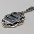 Vintage aquamarine and sterling silver pendant with sterling silver necklace