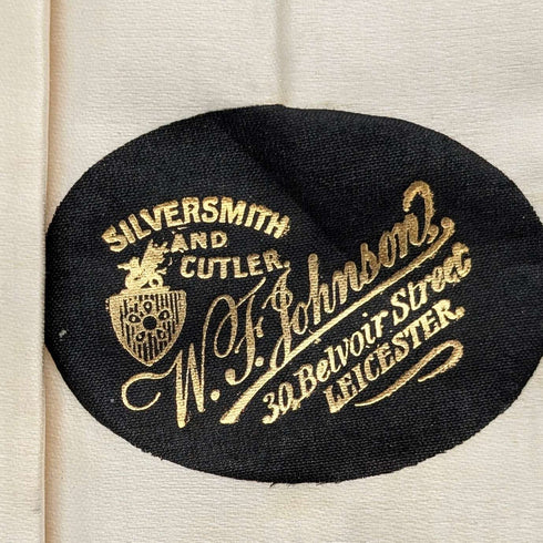 1928년 영국 빈티지 순은 핸들 커틀러리 6쌍 (케이스 포함), Yates Brothers