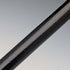 1897 British antique black shaft L-shaped horn handle pure silver decorated walking stick 84cm