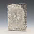 1863 年英國古董花卉雕刻純銀卡片盒,57 克,Hillard & Thomason
