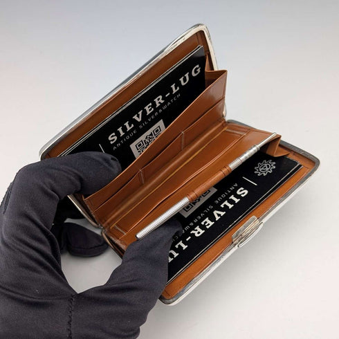 1896 年英國古董純銀雙門卡片盒 120g George Unite 狀況極佳