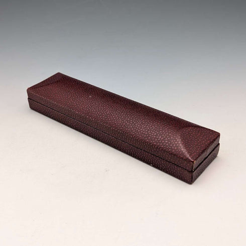 1974 British Yard O' Red Sterling Silver Push-Pull Pencil in Case