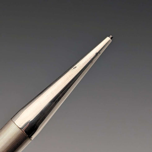 1974 British Yard O' Red Sterling Silver Push-Pull Pencil in Case