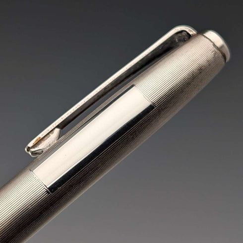 1974 British Yard O' Red Sterling Silver Push-Pull Pencil in Case