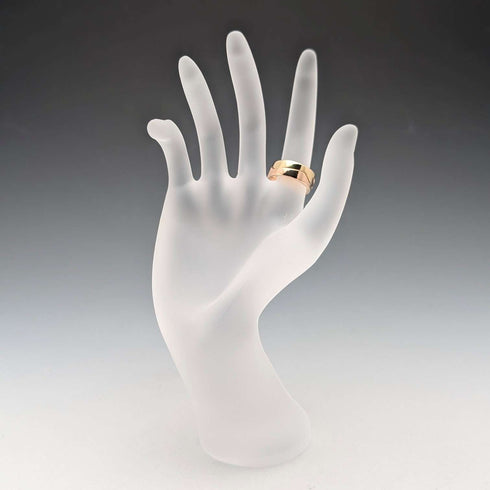北欧Georg Jensen 2連フュージョン K18ゴールドリング 8.8g(9-10号) 指輪 ケース付