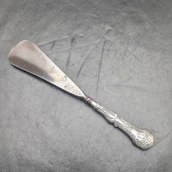 【订购商品】约1885年 英国古董 纯银手柄 鞋拔