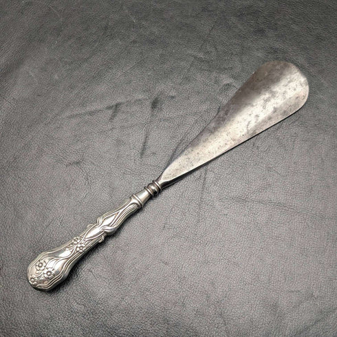 【ご注文品】1885年頃 英国アンティーク 純銀ハンドル シューホーン 靴べら