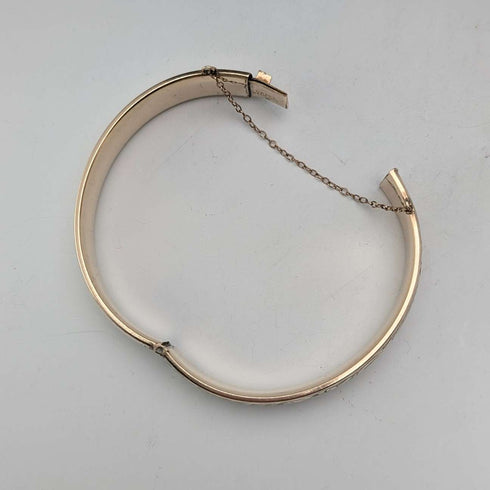 Pulsera vintage de oro laminado de 9 quilates